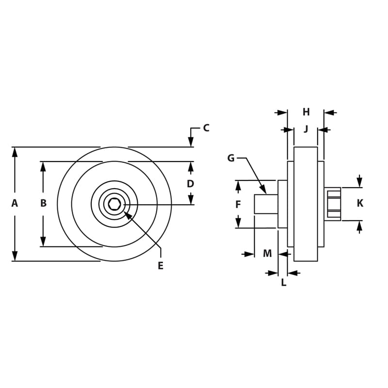 Image of Draw-Deluxe Roller Wheel With Ball Bearing