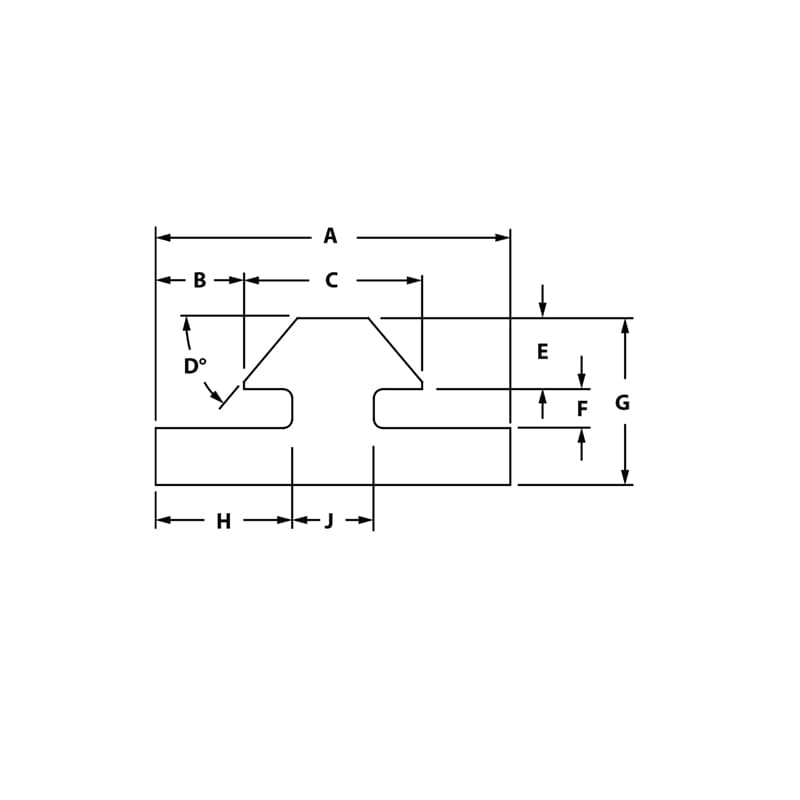 Image of Draw-Top Mount Bifold Door Hanger Profile