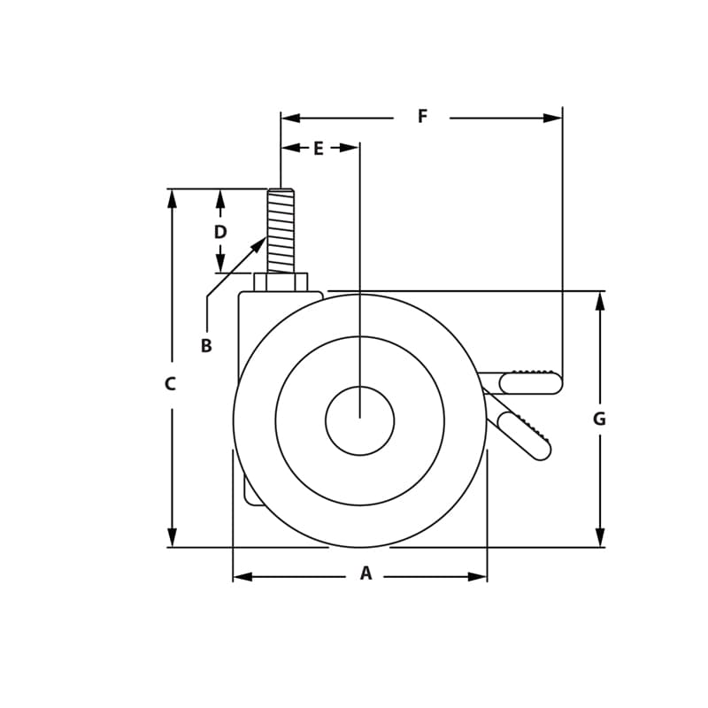 Image of Draw-Furniture Style Caster