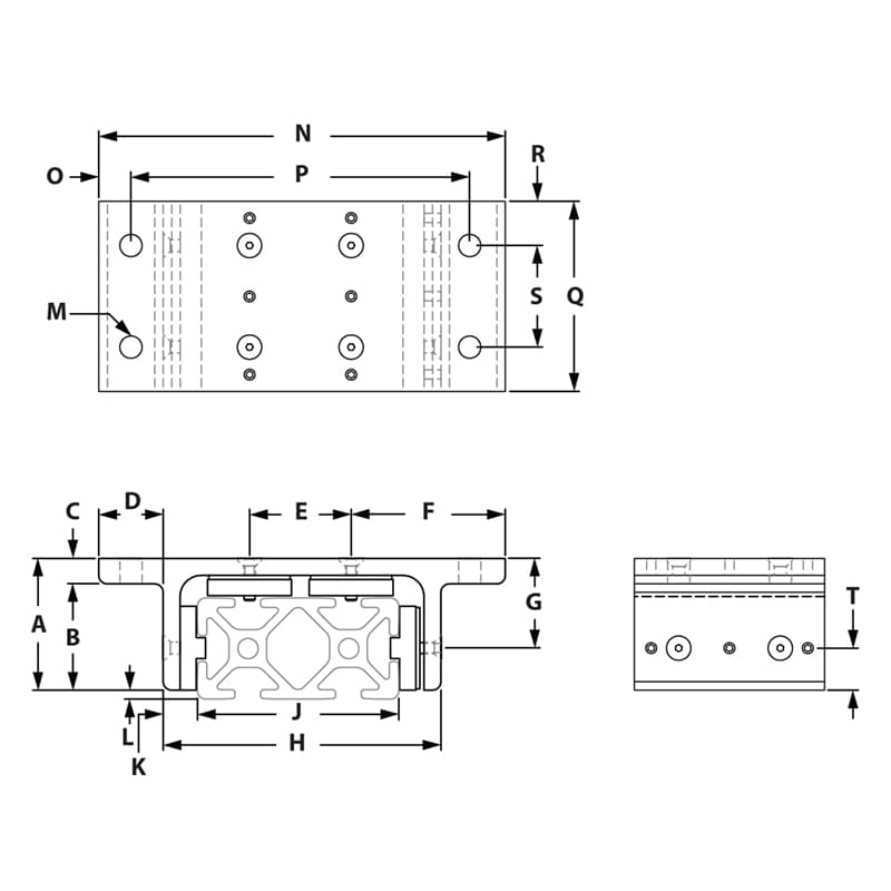 Image of Draw-Deluxe Double Flange Double Wide Short Bearing