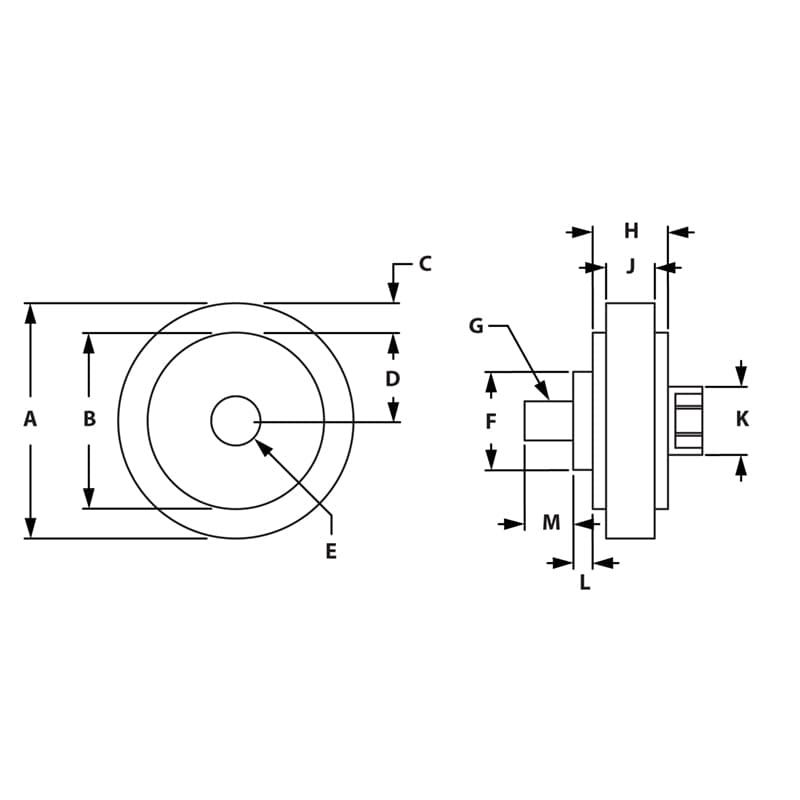 Image of Draw-Economy Roller Wheel with Brass Bushing