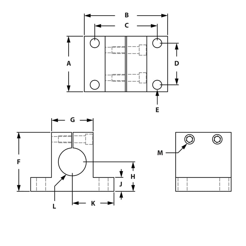 Drawing of Draw-Double Horizontal Base