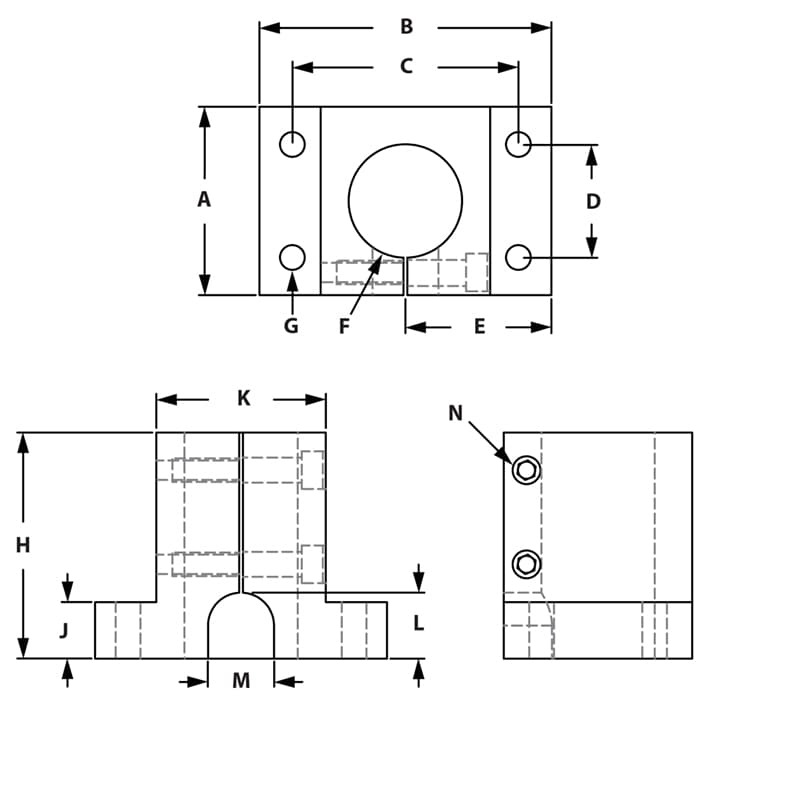 Drawing of Draw-Single Shaft Base